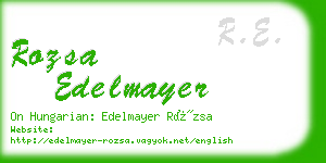 rozsa edelmayer business card